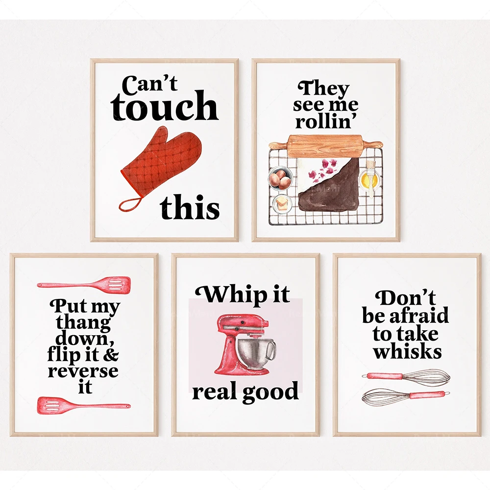 Kitchen Baking Wall Art - โปสเตอร์คำคมการอบขนมสุดฮา, คำคมเล่นคำเกี่ยวกับอาหาร, วอดก้าสุดฮา, ภาพพิมพ์เกี่ยวกับไวน์, ศิลปะติดผนังซูชิ ไวน์