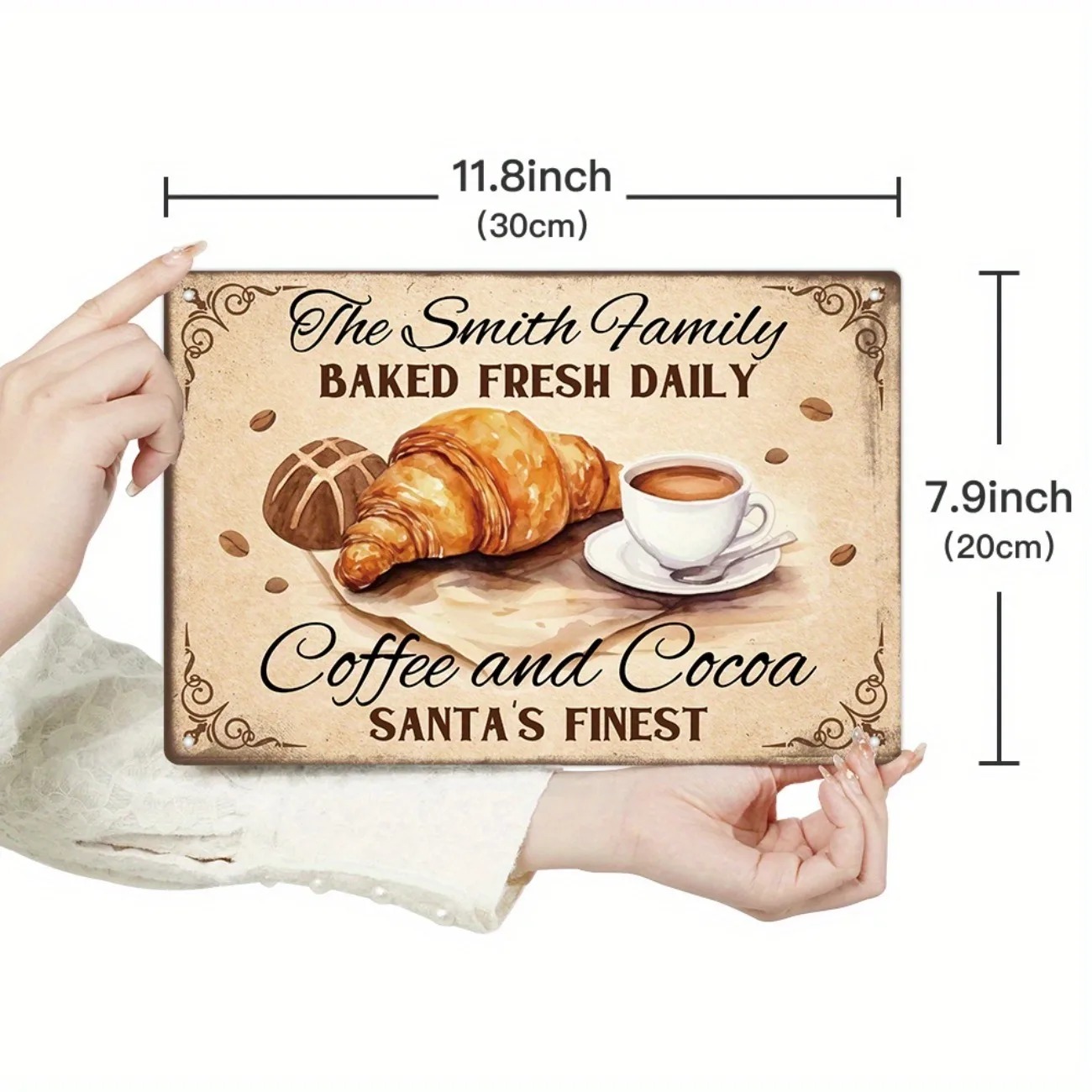 Kitchen Baking Wall Art - ป้ายโลหะตกแต่งผนังสไตล์บ้านไร่แบบเรียบง่าย 2 มิติ สำหรับตกแต่งครัวสไตล์วินเทจ