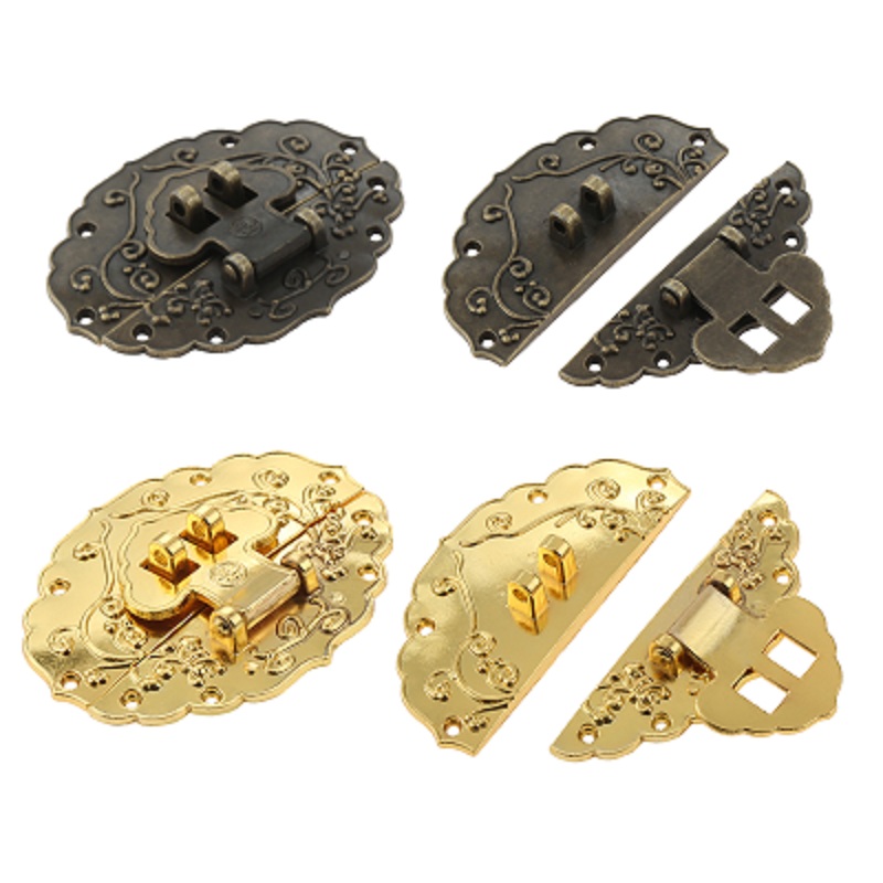 Kitchen Queen - 1PC รูปไข่กล่อง Latch Clasp โบราณตกแต่ง Hasp