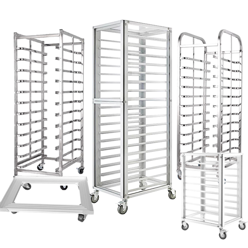Kitchen Baking Trolley - รถเข็นถาดอบขนมอลูมิเนียมแบบหลายชั้น ขายดีสำหรับใช้ในเชิงพาณิชย์ เหมาะสำหรับโรงแรม ร้านอาหาร ครัว ใช้สำหรับวางขนมปังและอาหาร