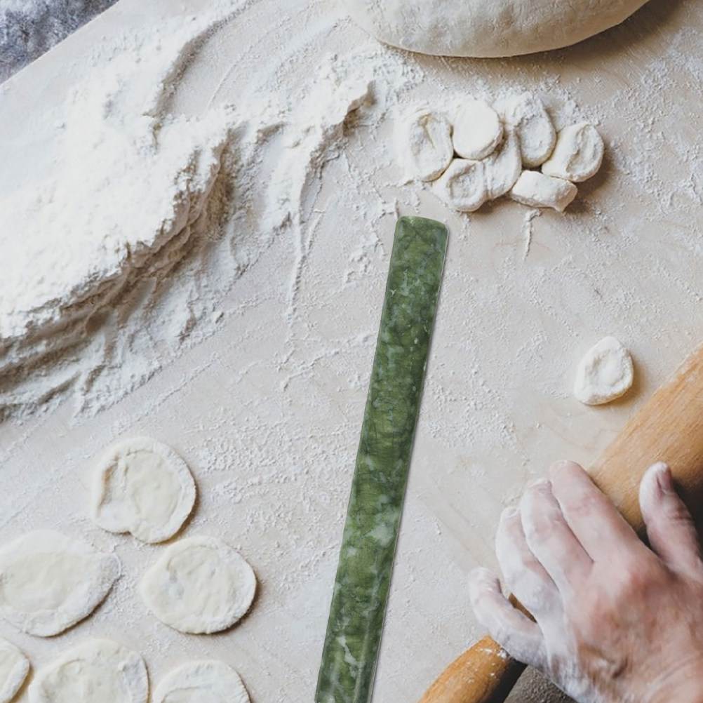 Rolling Pin Marble - ลูกกลิ้งแป้งหินธรรมชาติ 2 ชิ้น ทำจากหยกและหินอ่อน ขนาด 21