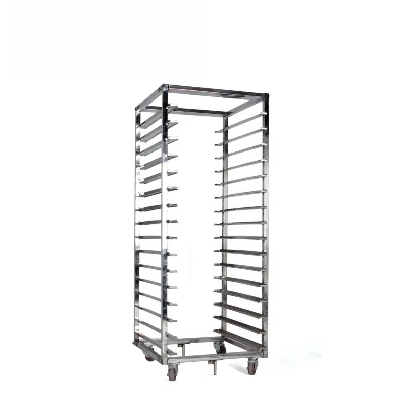 Kitchen Baking Trolley - รถเข็นถาดสแตนเลสสำหรับอบขนมปังจากจีน ชั้นวางของในครัว รถเข็นโลหะสำหรับวางถาดอบขนม รถเข็นครัวสำหรับอบขนม