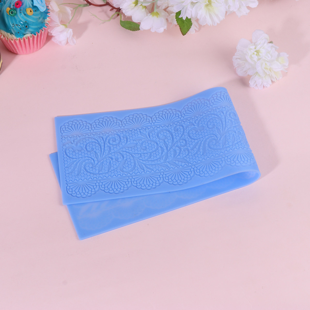 Silicone Cake Mold - แม่พิมพ์ซิลิโคนลายลูกไม้สำหรับเค้ก ทนความร้อนสูงและต่ำ เหมาะสำหรับงานแต่งงาน งานน้ำตาลปั้น เรซิน ขี้ผึ้ง