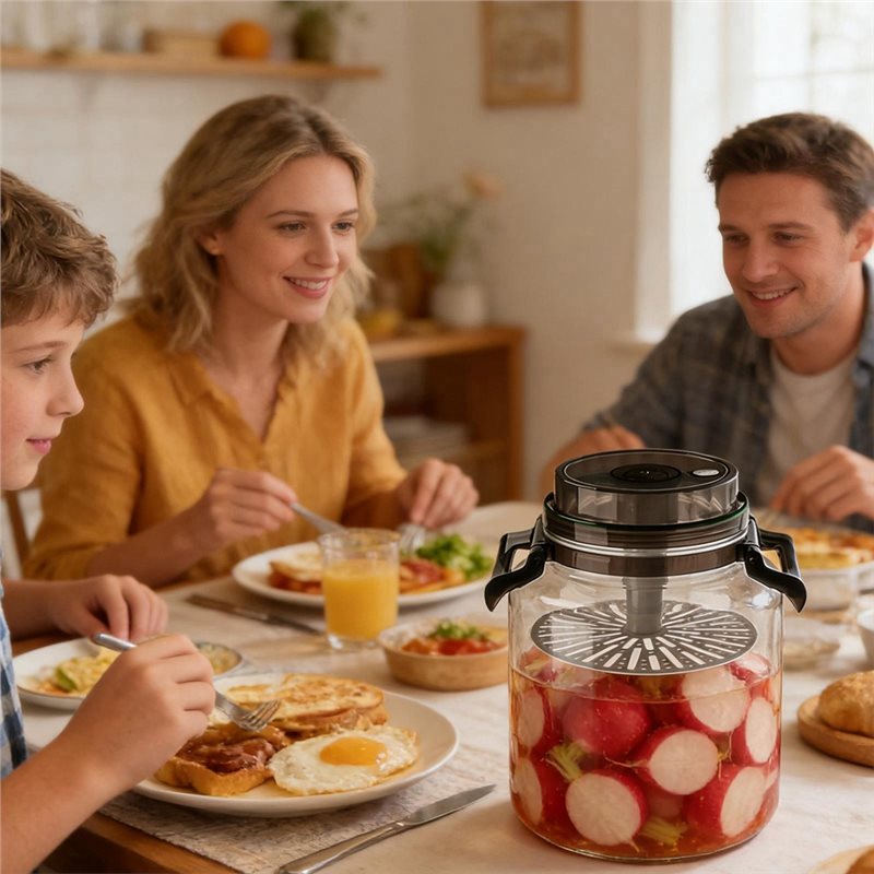 ภาชนะหมักแบบมีฝาปิดสนิททรงกลมพ - Kitchen Baking Canisters บทวิจารณ์และราคา