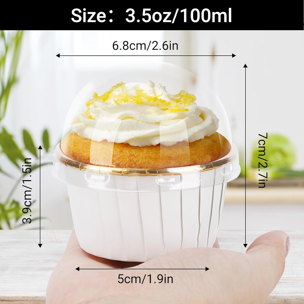50 pcs มัฟฟินถ้วยกระดาษ Cupcak - Kitchen Tools For Baking บทวิจารณ์และราคา