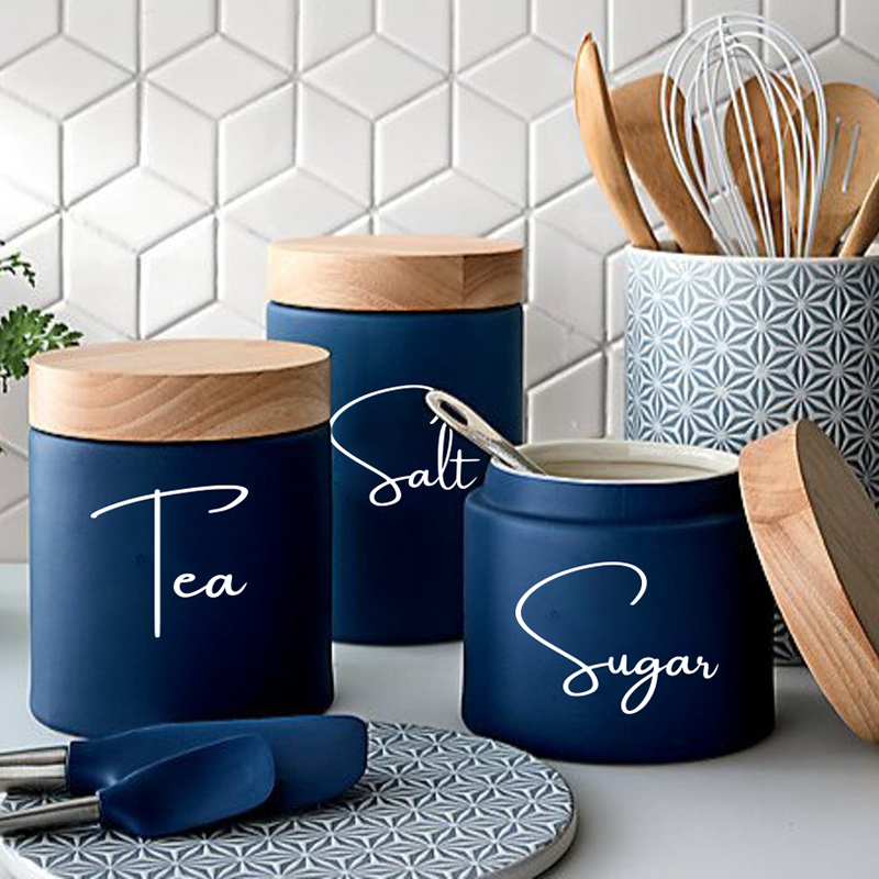8 ชิ้นห้องครัวองค์กรกระป๋อง Ja - Kitchen Baking Canisters บทวิจารณ์และราคา