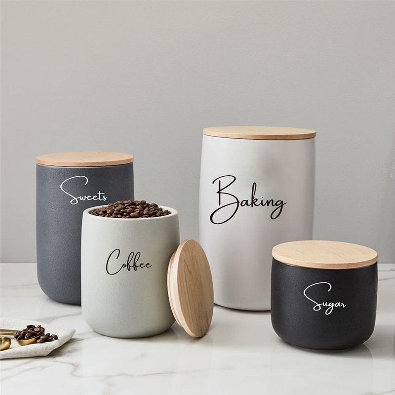 8 ชิ้นห้องครัวองค์กรกระป๋อง Ja - Kitchen Baking Canisters บทวิจารณ์และราคา