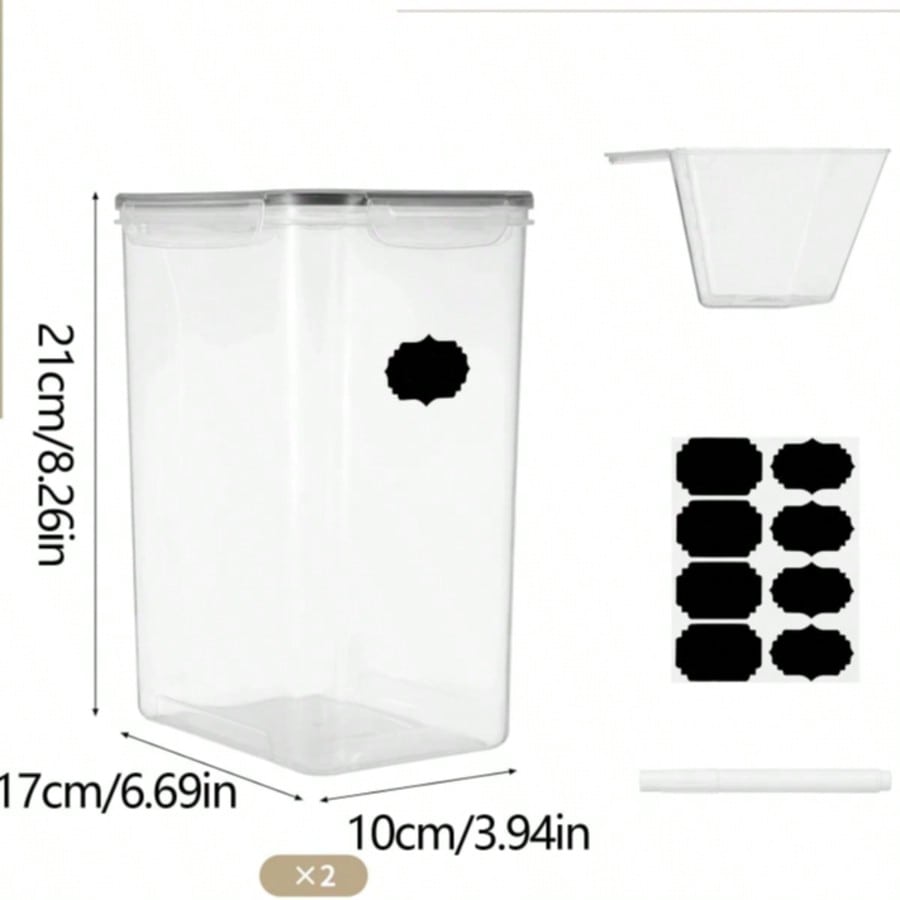 ภาชนะเก็บอาหารขนาดใหญ่พิเศษพร้ - Kitchen Baking Canisters บทวิจารณ์และราคา