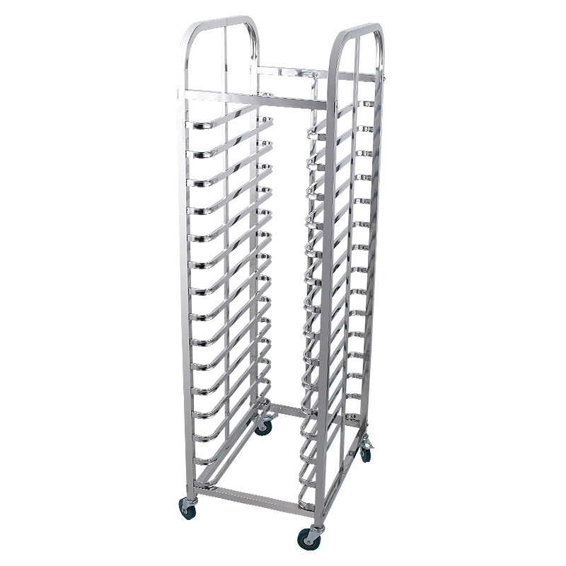 รถเข็นสแตนเลส 15 ชั้น แบบสองแถ - Kitchen Baking Trolley บทวิจารณ์และราคา