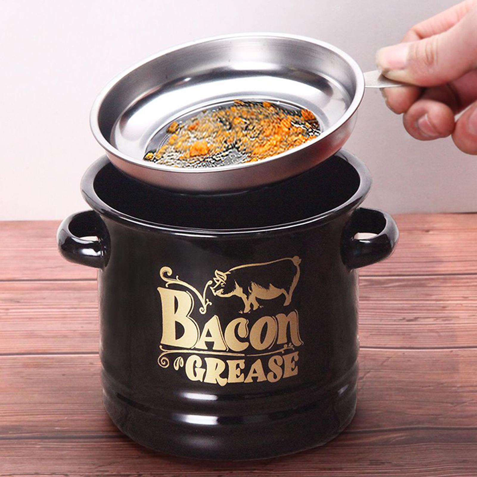 กระป๋องเก็บไขมันเบคอน 1200 มล. - Kitchen Baking Canisters บทวิจารณ์และราคา