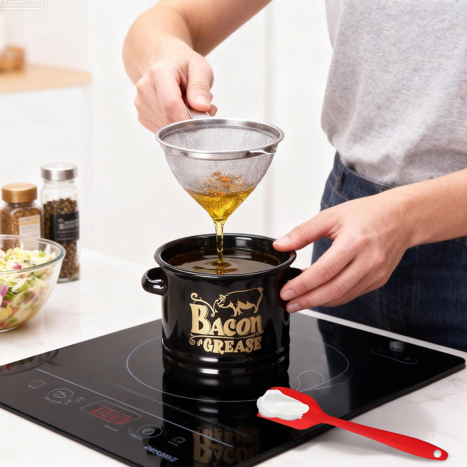 กระป๋องเก็บไขมันเบคอน 1200 มล. - Kitchen Baking Canisters บทวิจารณ์และราคา