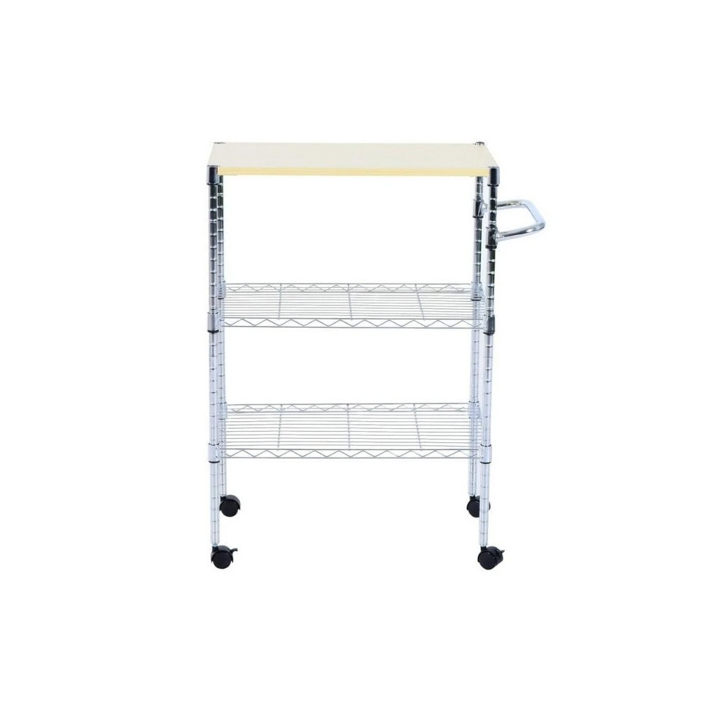 รถเข็นครัวแบบ 3 ชั้นพร้อมโครงเ - Kitchen Baking Trolley บทวิจารณ์และราคา