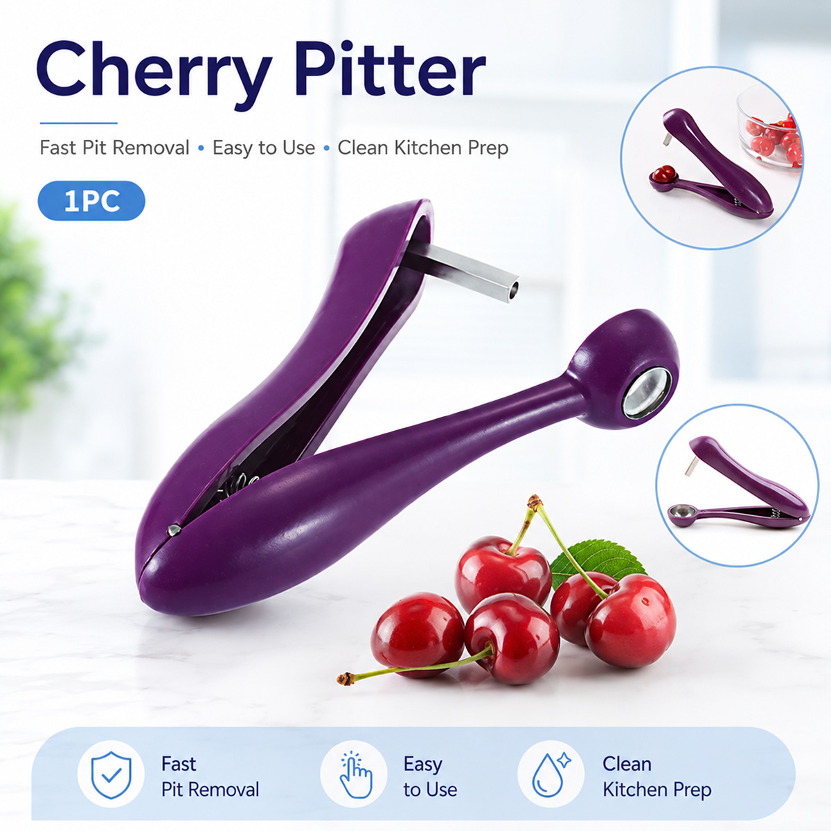 เครื่องมือแยกเมล็ดเชอร์รี่แบบม - Kitchen Tools For Baking บทวิจารณ์และราคา