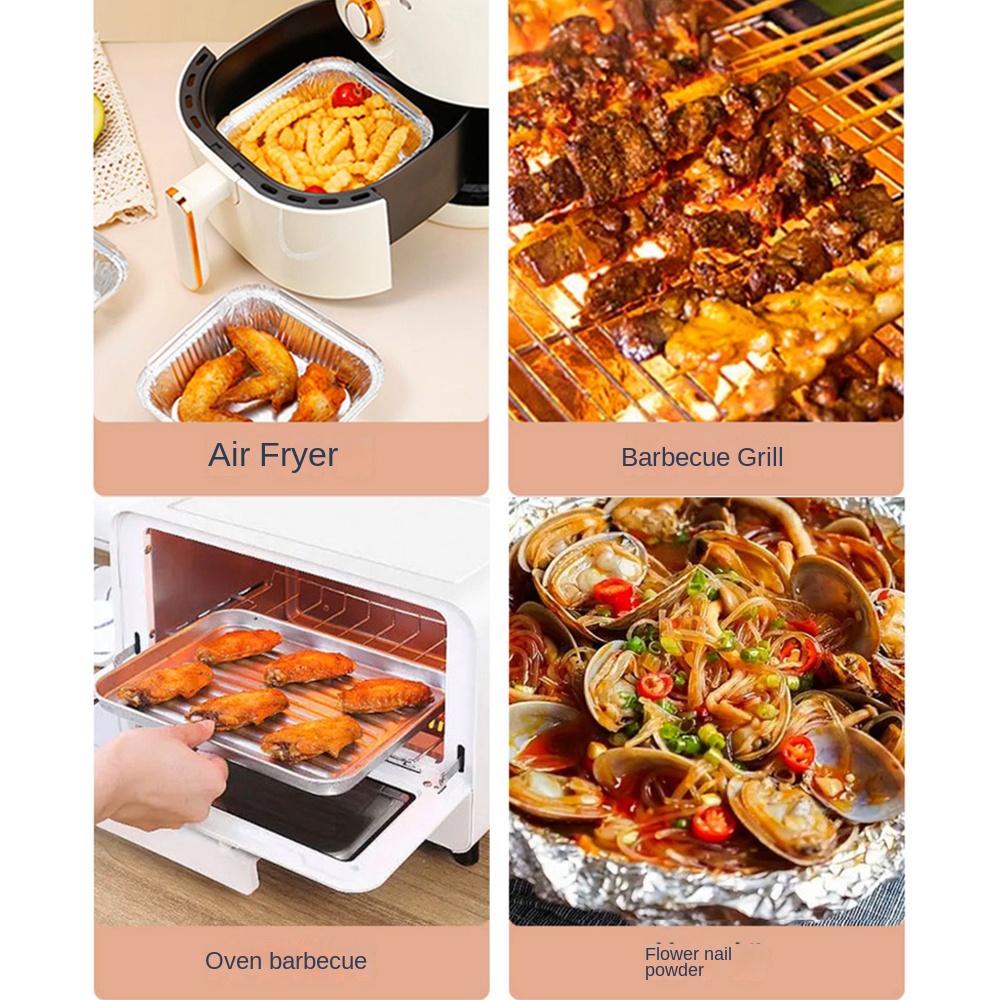 กระทะฟอยล์อลูมิเนียมหม้อทอด Ai - Kitchen Baking Supplies บทวิจารณ์และราคา