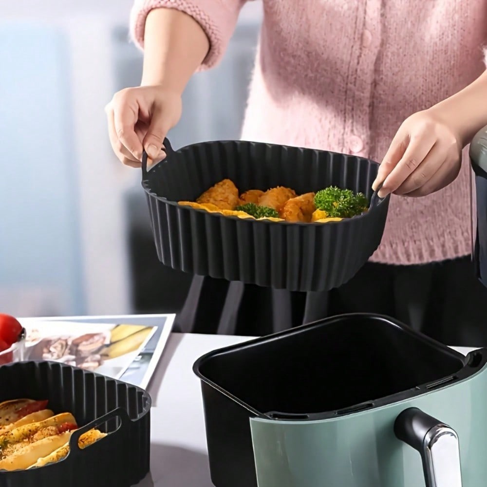 แผ่นรองซิลิโคนสำหรับหม้อทอดไร้ - Kitchen Baking Supplies บทวิจารณ์และราคา