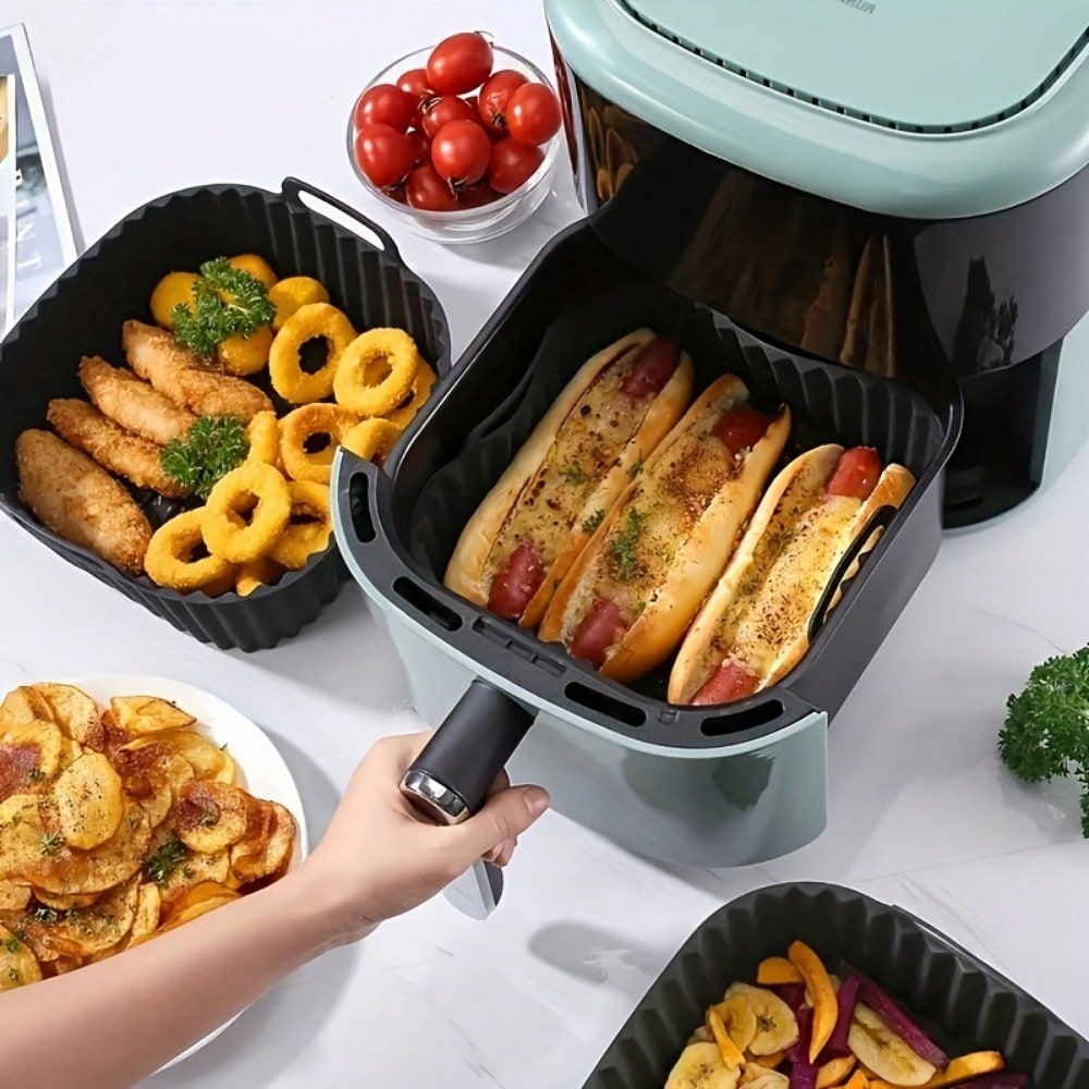 แผ่นรองซิลิโคนสำหรับหม้อทอดไร้ - Kitchen Baking Supplies บทวิจารณ์และราคา