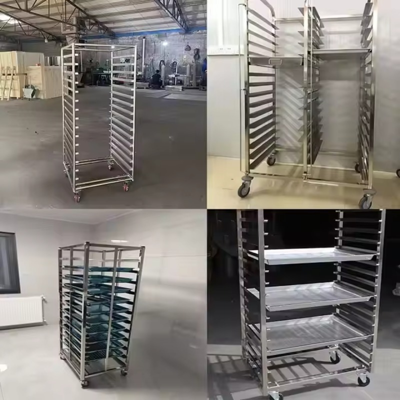 รถเข็นสแตนเลสสำหรับอบขนม 6 10  - Kitchen Baking Trolley บทวิจารณ์และราคา