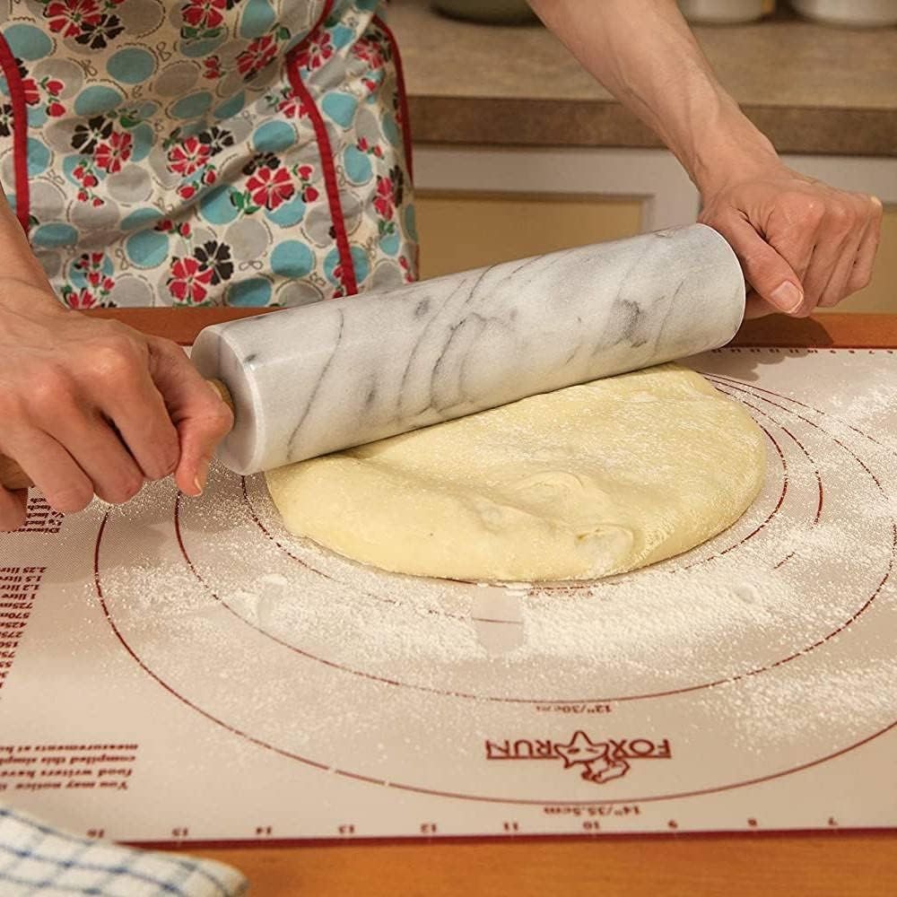 ไม้คลึงแป้งหินอ่อนสีขาวขนาด 10 - Rolling Pin Marble บทวิจารณ์และราคา
