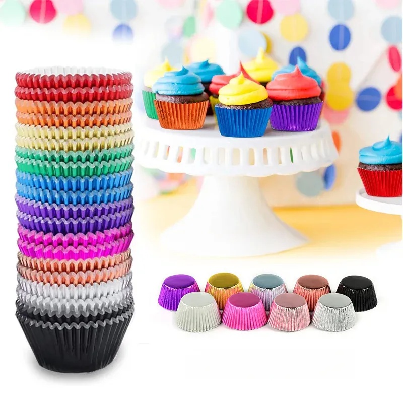 ชุดกระดาษรองคัพเค้กสีทอง 100 ช - Kitchen Baking Supplies บทวิจารณ์และราคา
