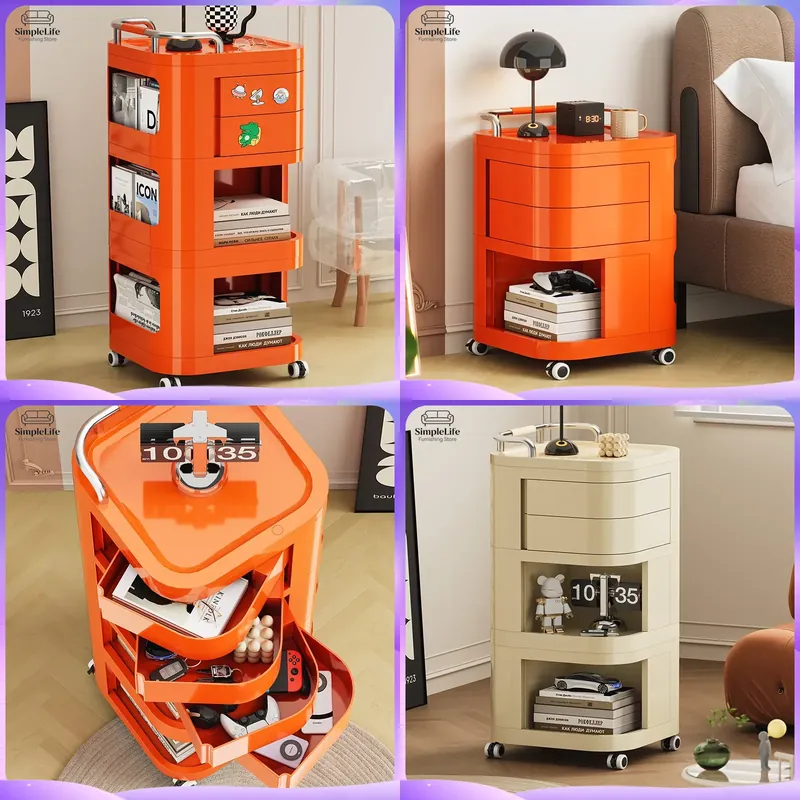 รถเข็นครัวพร้อมล้อเลื่อน ตู้เก - Kitchen Baking Trolley บทวิจารณ์และราคา