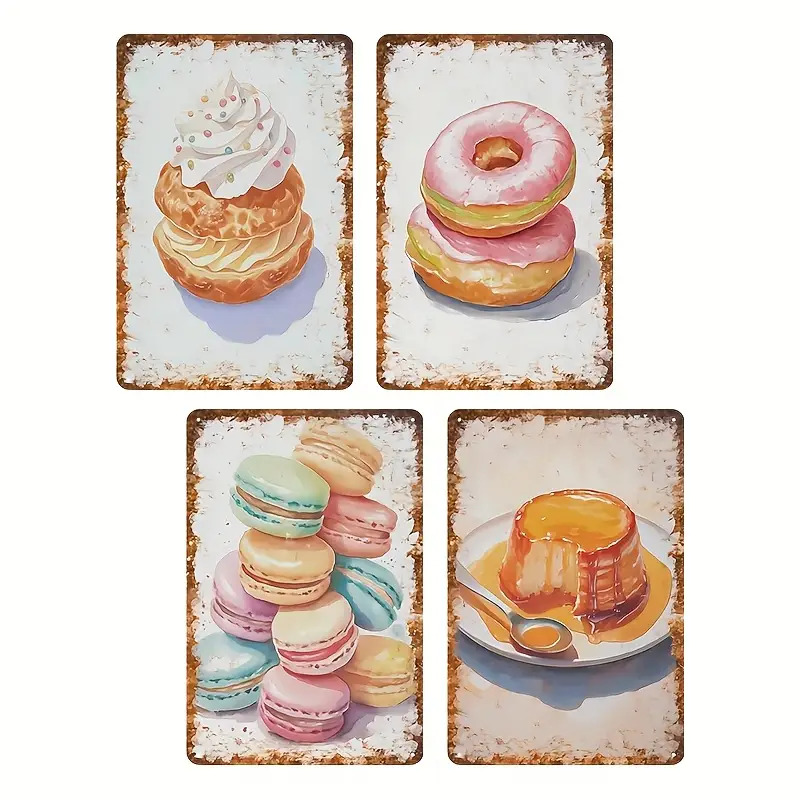 ป้ายตกแต่งผนังรูปขนมหวาน 2 มิต - Kitchen Baking Wall Art บทวิจารณ์และราคา