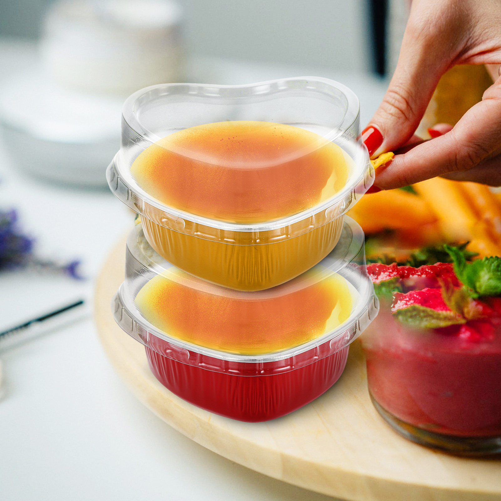20 ชุด ถาดอบเค้กรูปหัวใจทำจากอ - Mini Kitchen Baking บทวิจารณ์และราคา