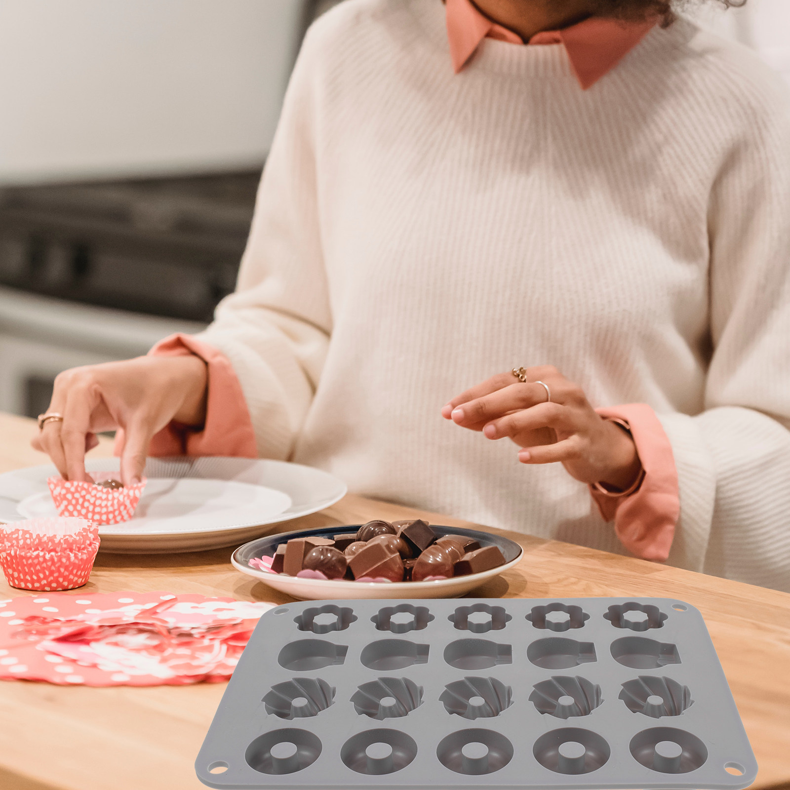 แม่พิมพ์ซิลิโคนรูปโดนัทขนาดเล็ - Mini Kitchen Baking บทวิจารณ์และราคา