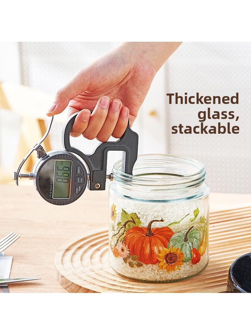 โหลแก้วหนาฝาปิดสนิทสำหรับเก็บช - Kitchen Baking Canisters บทวิจารณ์และราคา
