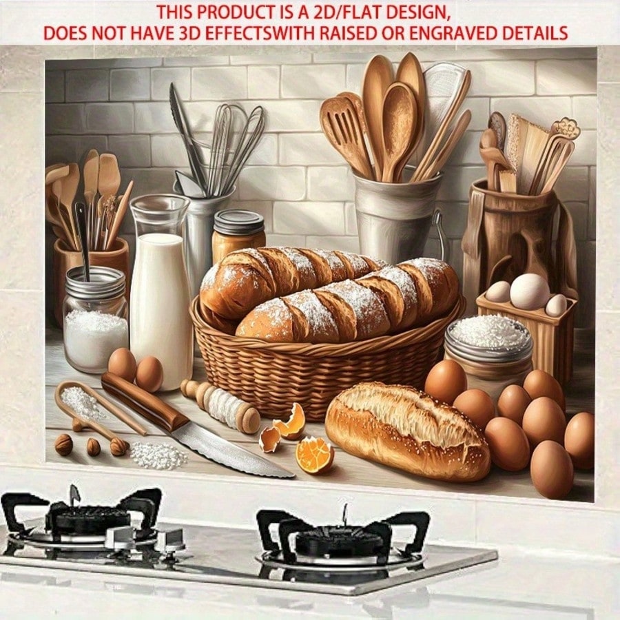 สติ๊กเกอร์ติดผนัง PVC ลายเบเกอ - Kitchen Baking Wall Art บทวิจารณ์และราคา