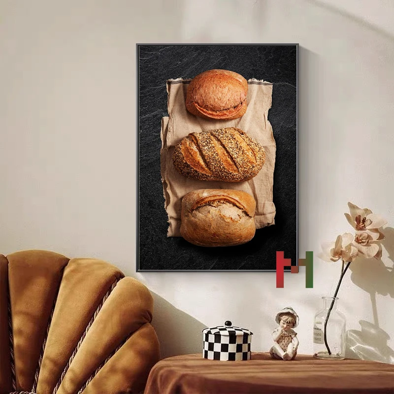 อาหาร ครัว กระดานดำ ขนมปัง ของ - Kitchen Baking Wall Art บทวิจารณ์และราคา