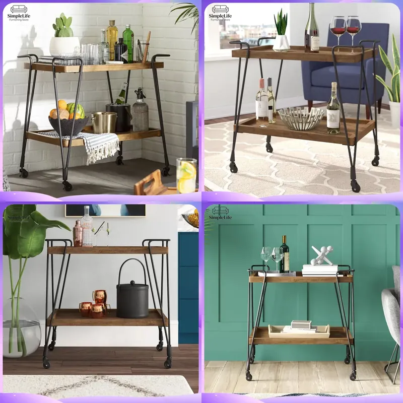 รถเข็นครัวพร้อมล้อเลื่อน สำหรั - Kitchen Baking Trolley บทวิจารณ์และราคา