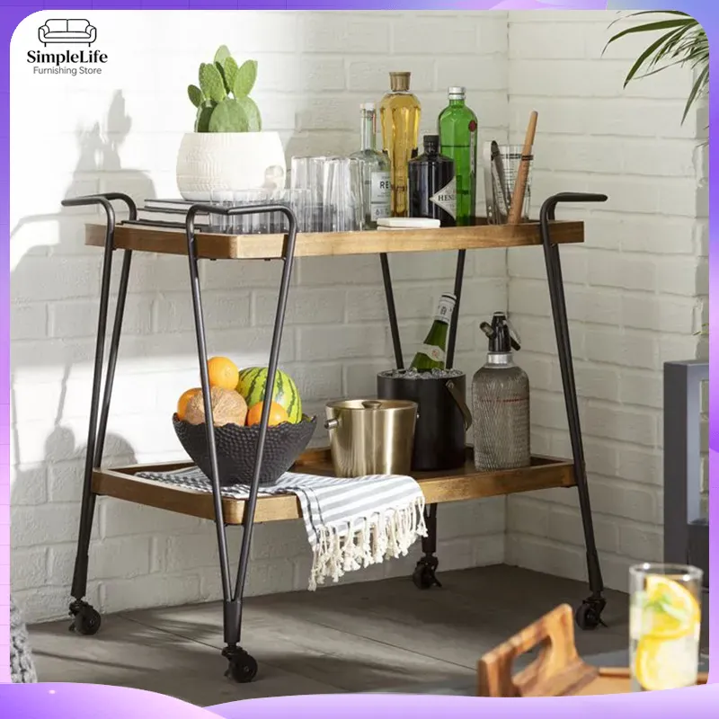 รถเข็นครัวพร้อมล้อเลื่อน สำหรั - Kitchen Baking Trolley บทวิจารณ์และราคา